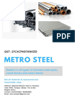 Metro Steel: GST: 27CXCPK0761K1ZD