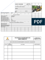 Reporte de Novedades de Mantenimiento