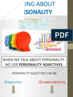 Personality Adjectives Presentation - 88981
