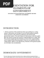 ELEMENTS OF GOVERNMENT