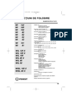 Instructiuni Masina INDESIT