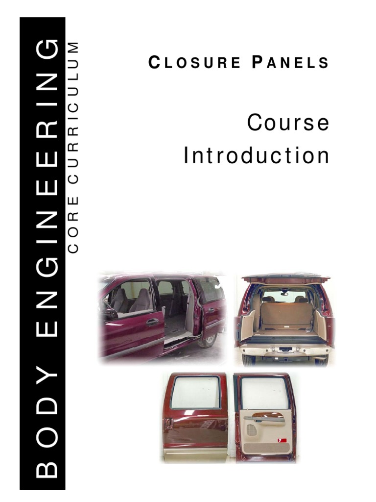 Closure Panels Course PDF | PDF | Trunk (Car) | Door