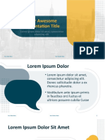 Your Awesome Presentation Title: Lorem Ipsum Dolor Sit Amet, Consectetur Adipiscing Elit