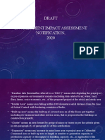 Draft Environment Impact Assessment Notification, 2020