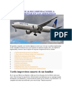 Mis Top 10 Recomendaciones A Implementar en Las Aerolíneas