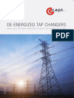 De-Energized Tap Changers: Share in All Our Years' Competence, A Quality Tap Changers at Its Best