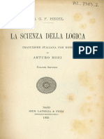 Hegel - Scienza Della Logica - Moni 1925 - Vol 2