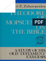 Theodore of Mopsuestia On The Bible: A Study of His Old Testament Exegesis - D. Z. Zaharopoulos