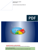 You Tube Video: Pie Chart - Insert - Shapes (Background Square) - Gradient Insert-Shape-Circle-Shape Effect-3d Rotation