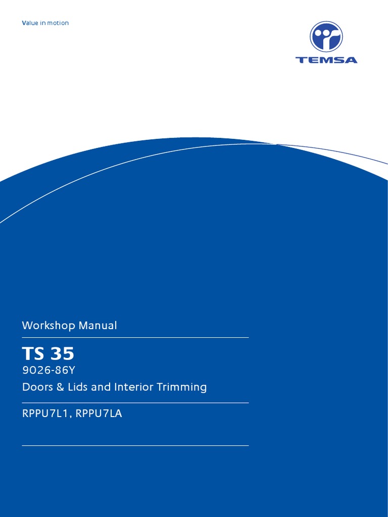 TEMSA TS35 Manual PDF Nut (Hardware) Screw