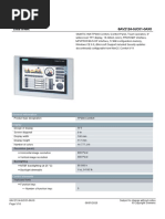 SIMATIC HMI MTP1200 Data Sheet | PDF | Usb Flash Drive | Memory Card