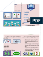 Folleto Pasos para Crear Una Empresa Anarelis Gonzalez