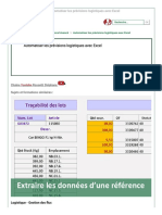 Automatiser Les Prévisions Logistiques Avec Excel PDF