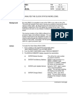 PKS - TDC 3000 Customer Resource Manual: How To Read and Analyze The Clock Status Word (CSW)