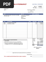 Work Order Template | PDF