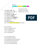 Prepositions of place to describe location