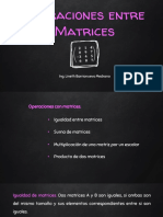 Operaciones Entre Matrices PDF