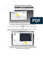 Importacioin de Autocad A Inventor