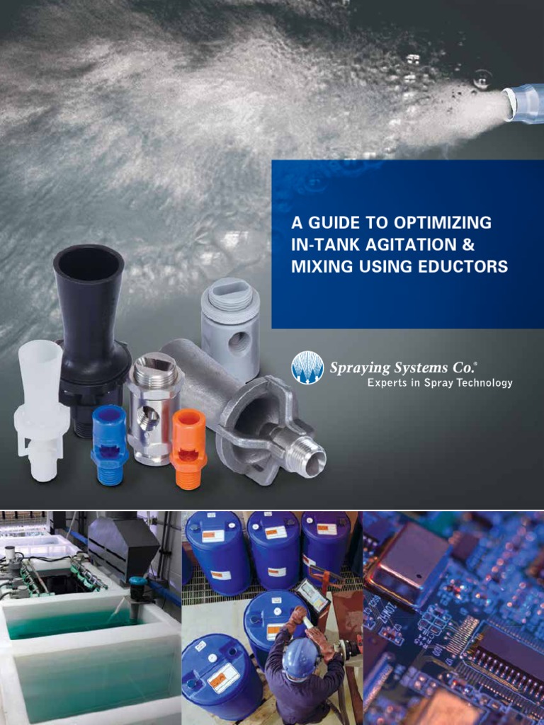 A Guide To Optimizing InTank Agitation & Mixing Using Eductors PDF Flow Measurement Pump