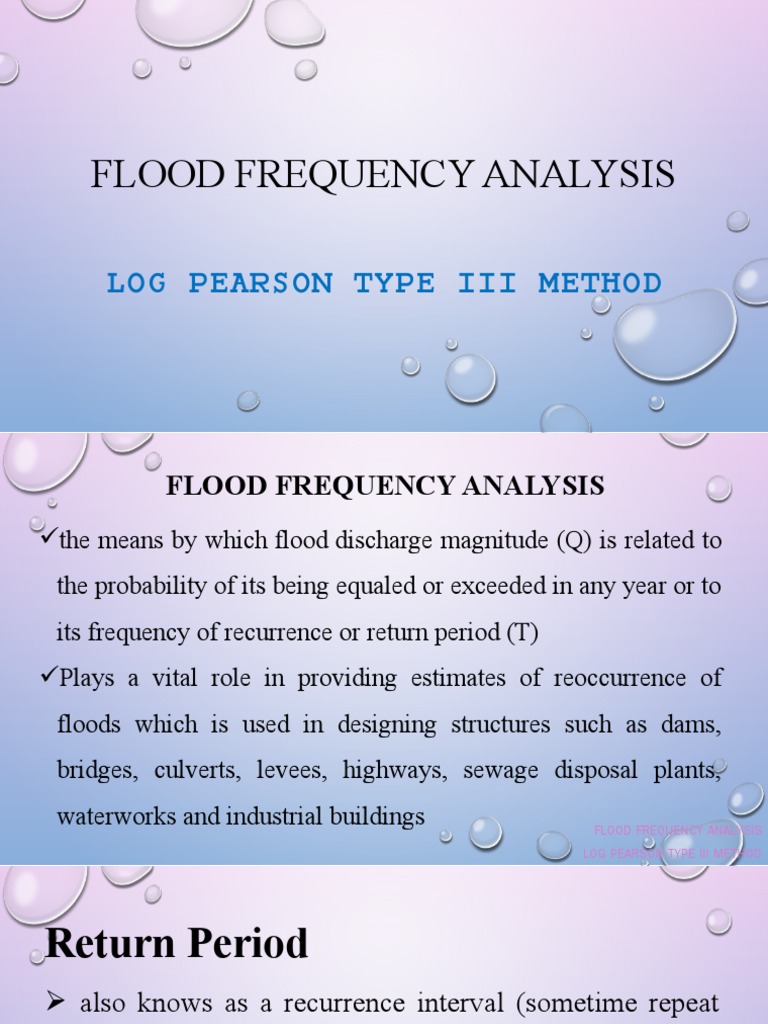 Log-Pearson III Flood Analysis Guide | PDF | Flood | Logarithm