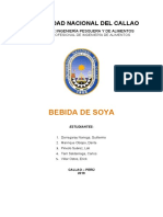 BEBIDA DE SOYA Caratula, Intro, Obj, Resultados, Conclusiones, Recomdn, Discuciones