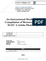 An Instructional Module and Compilation of Resources in IT ELEC 2:adobe Photoshop