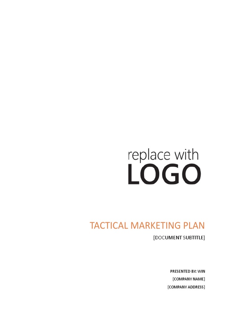Tactical Marketing Plan | PDF | Media Manipulation | Marketing