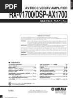 Download RX-V1700 Service Manual by BCSchool SN47105544 doc pdf