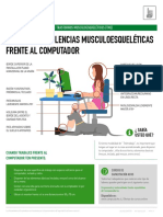 Prevención TME con ergonomía para teletrabajo