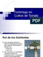 FertirrigaciÃ N en Tomate - 2011