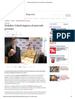 Helados Gelarti Ingresa Al Mercado Peruano LaRepublica PDF
