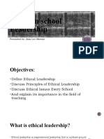 Ethics in School Leadership