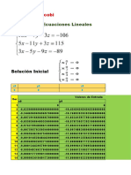 Sistemas de Ecuaciones Lineales: Método de Jacobi