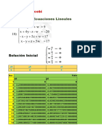 Sistemas de Ecuaciones Lineales: Método de Jacobi