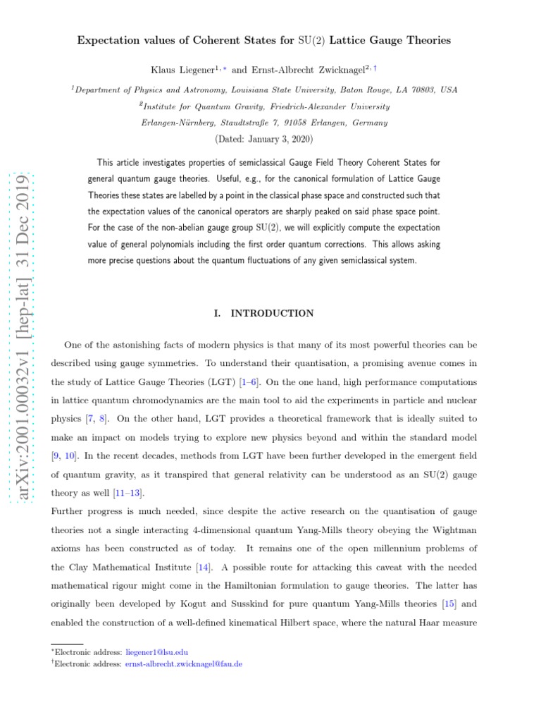 Computing Expectation Values of Observables in SU(2) Lattice Gauge