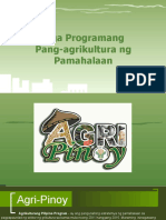 Mga Programang Pang-Agrikultura NG Pamahalaan