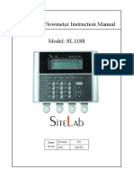 Ultrasonic Flowmeter Instruction Manual Model: SL1188