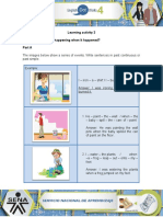 Learning Activity 3 Evidence: What Was Happening When It Happened? Part A