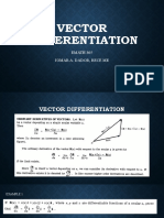 Vector Differentiation: EMATH 305 Jomar A. Dador, Rece Me