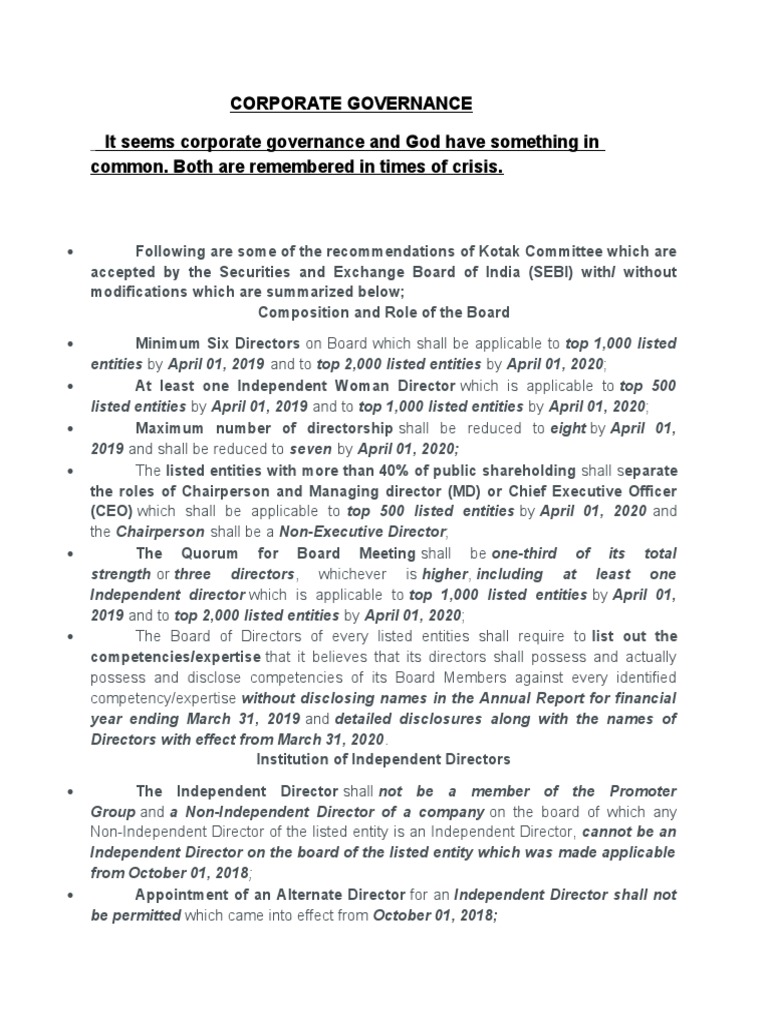 Corporate Governance 4 5 | PDF | Board Of Directors | Corporate Governance