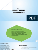 Understanding Your Audience: Unit 2