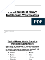 heavy metals removal - wastewater