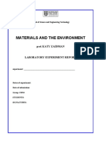 Materials Lab Report