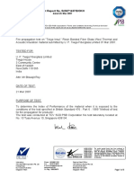 Test Report No. 54S071437/2/OKH: Dated 26 Mar 2007