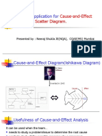 MINITAB Application For: Cause-and-Effect Diagram & Scatter Diagram