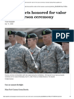 Green Berets Honored For Valor in Fort Carson Ceremony - Colorado Springs News