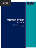 SAIT Tuition Refund Policy Overview | PDF | Tuition Payments | Payments