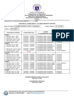 Department of Education: Actual Days of Work Actual Time Log Actual Accomplishment/Output Remarks