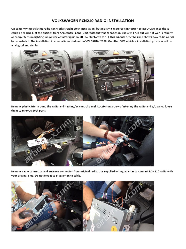 rcn210 Install Eng PDF PDF Electrical Connector Radio