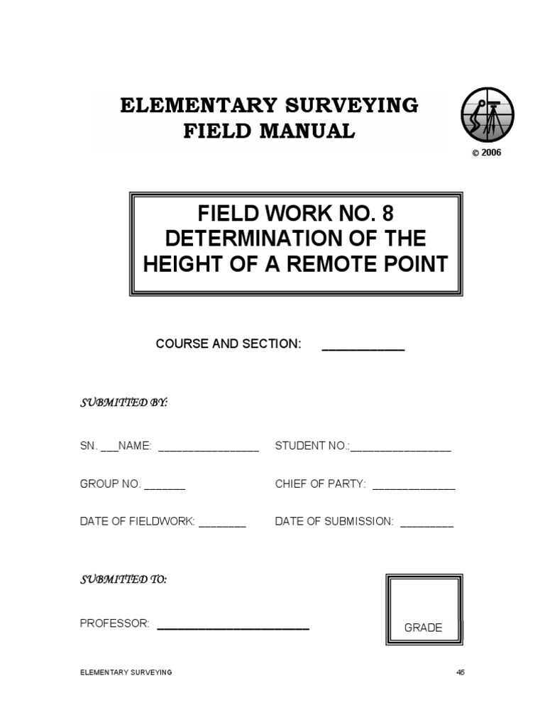 Height Determination Using Transit | PDF | Sine | Surveying